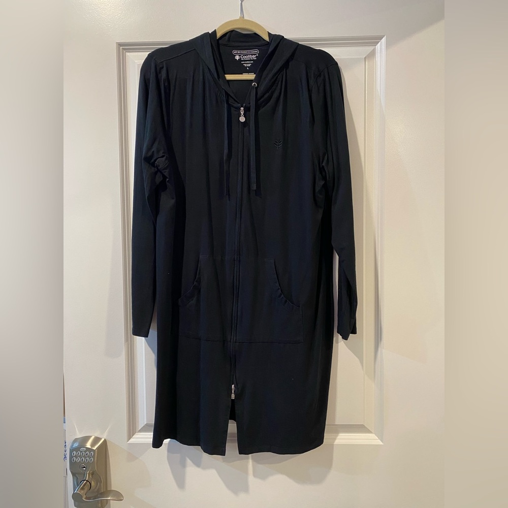 Coolibar Black Cabana Hoodie